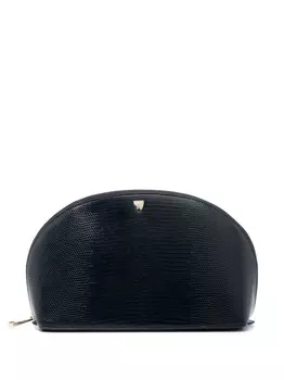 Aspinal Of London косметичка с тиснением под кожу ящерицы, синий