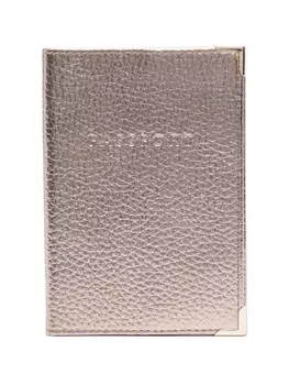 Aspinal Of London обложка для паспорта с тисненым логотипом, нейтральный цвет