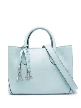 Aspinal Of London сумка-тоут Midi London из зернистой кожи, синий