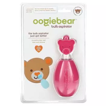 Аспиратор с лампочкой, розовый, 1 аспиратор Oogiebear