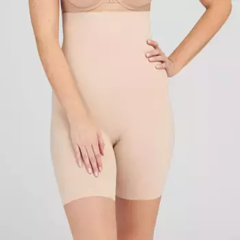 ASSETS by SPANX Женские утягивающие трусы с высокой талией и эффектом похудения, цвет Beige