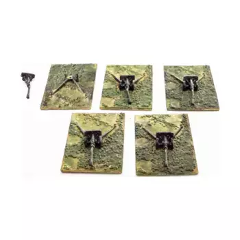 Ассорти русской артиллерийской коллекции №2, WWII Micro Armour - Russia - Loose Miniatures (1:285)