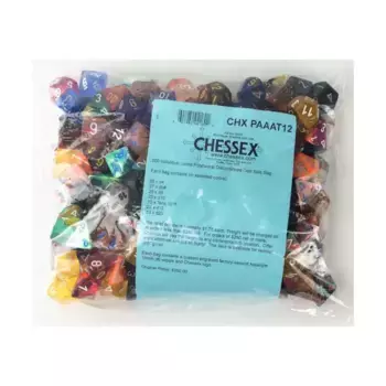 Ассорти снятых с производства многогранных кубиков (200), Dice - Bags of Dice (Assorted Colors) (Chessex)