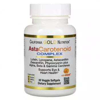 Астакаротеноид комплекс California Gold Nutrition, 30 капсул