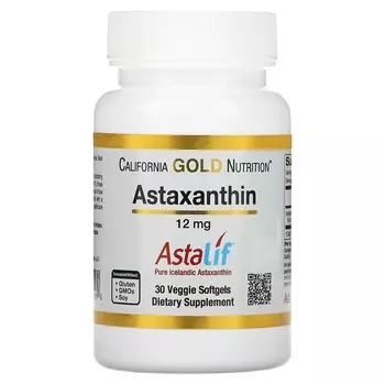 Астаксантин California Gold Nutrition AstaLif, 30 мягких таблеток