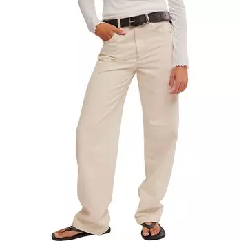 Астер прямые брюки Free People, цвет cream