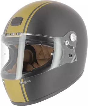 Astone GT Retro Stripes Шлем, черный/золотистый