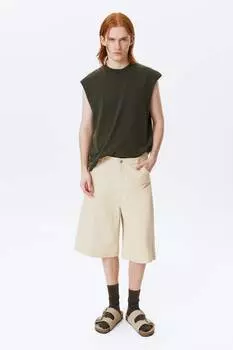 Astro - повседневные, широкие шорты из льняной смеси Weekday, экрю