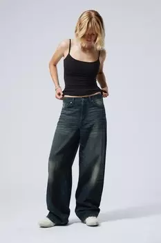 Astro свободные мешковатые джинсы Weekday, синий