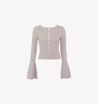 Астровый ребристый кардиган House Of Cb, цвет biscuit