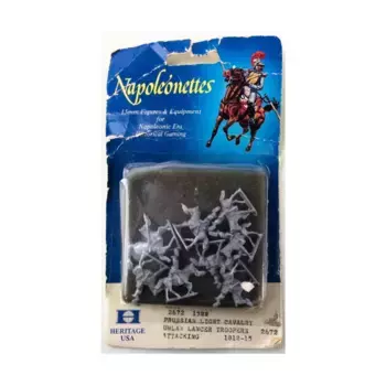 Атака прусской легкой кавалерии уланских улан, 1812-1815 гг., Napoleonettes (15mm)