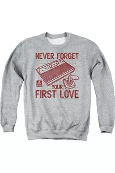 Atari First Love толстовка для взрослых с круглым вырезом Gildan, цвет athletic heather