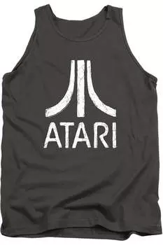 Atari Rough Logo мужская майка Gildan, цвет charcoal