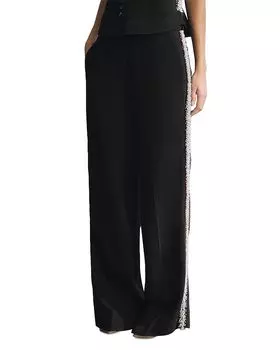 Ателье Marcella Брюки спортивные с декоративными элементами REISS, черный