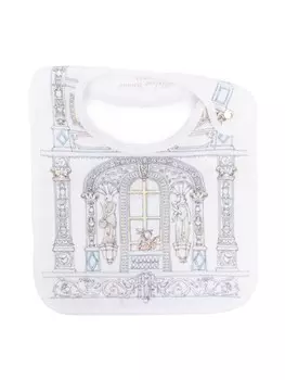 Atelier Choux атласный нагрудник, белый