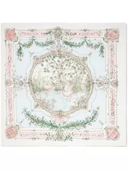 Atelier Choux комплект из трех пеленок с принтом, белый