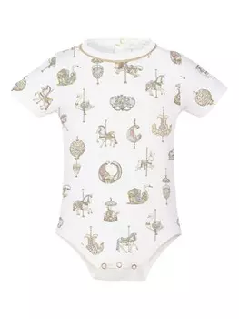 Atelier Choux корпус с графическим принтом, белый