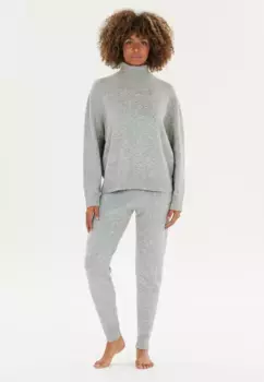 ATHLECIA вязаный свитер "Давиана" с великолепной водолазкой, серый
