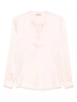 Атласная блузка Blanca Vita, розовый