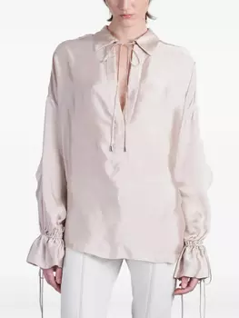 Атласная блузка Blumarine, розовый