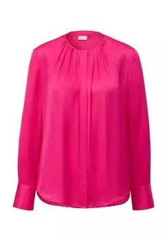 Атласная блузка для женщин с планкой на потайных пуговицах s.Oliver BLACK LABEL, цвет Lilac Pink
