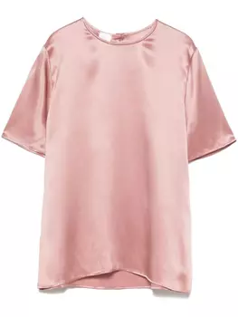 Атласная блузка Eleventy, розовый