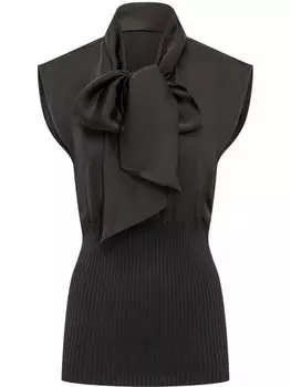 Атласная блузка Fabiana Filippi, черный