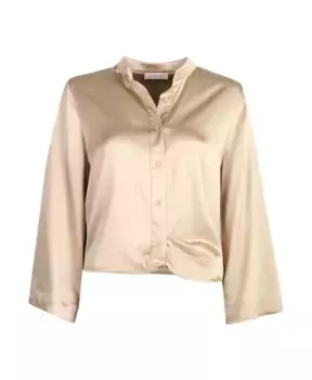 Атласная блузка Мадрид March23, бежевый