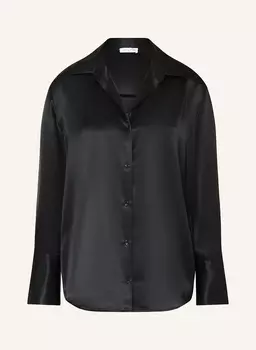 Атласная блузка Mrs & Hugs, черный