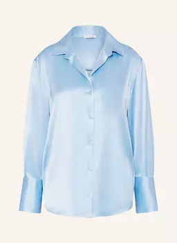 Атласная блузка Mrs & Hugs, голубой