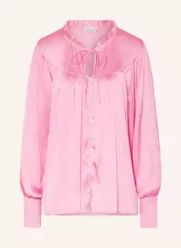 Атласная блузка Mrs & Hugs, розовый