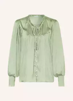 Атласная блузка Mrs & Hugs, зеленый