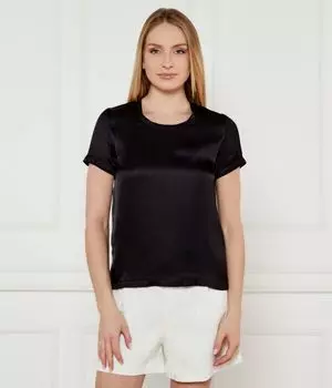Атласная блузка Regular fit Liu Jo, черный