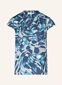 Атласная блузка-рубашка BETTY&CO, цвет DUNKELBLAU/GRAU/TRKIS