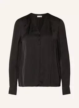 Атласная блузка-рубашка CATNOIR, черный