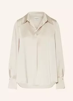 Атласная блузка-рубашка CLAUDIE PIERLOT, цвет G026 ICE BEIGE