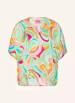 Атласная блузка-рубашка Lieblingsstck, зеленый