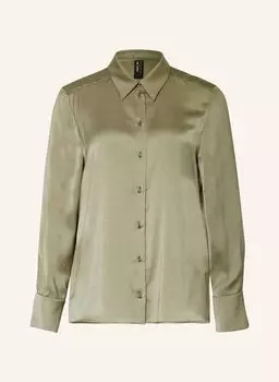 Атласная блузка-рубашка Marc Cain, мультиколор