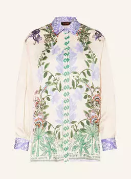 Атласная блузка-рубашка Miss Goodlife, мультиколор