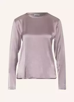 Атласная блузка-рубашка ottod'ame, розовый