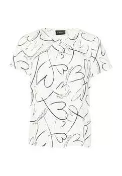 Атласная блузка-рубашка S.Oliver Black Label, белый