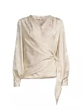 Атласная блузка с запахом Ines Karmamia