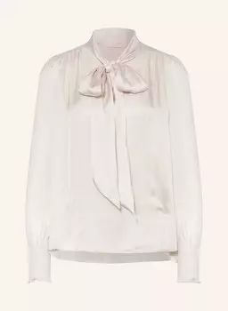 Атласная блузка с завязками на воротнике CATNOIR, нюд