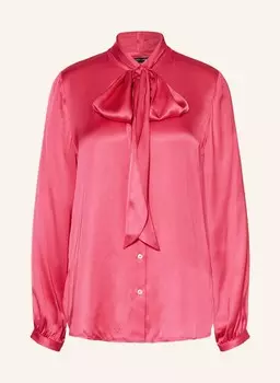 Атласная блузка со съемным бантом Risy & Jerfs, розовый