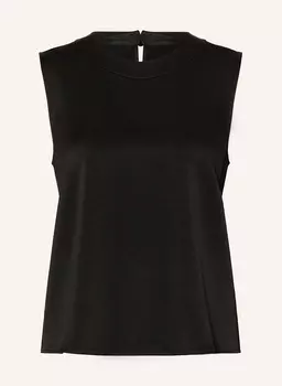 Атласная блузка сверху Luisa Cerano, черный