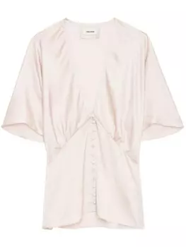 Атласная блузка Thodri Zadig&Voltaire, нейтральный цвет