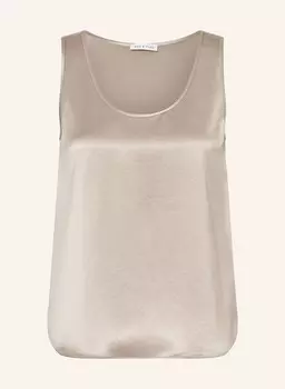 Атласная блузка-топ MRS & HUGS, цвет PLATIN