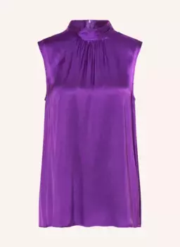 Атласная блузка-топ Mrs & Hugs, фиолетовый