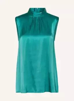 Атласная блузка-топ Mrs & Hugs, зеленый