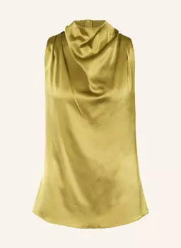 Атласная блузка-топ odisia TIGER OF SWEDEN, светло-зеленый